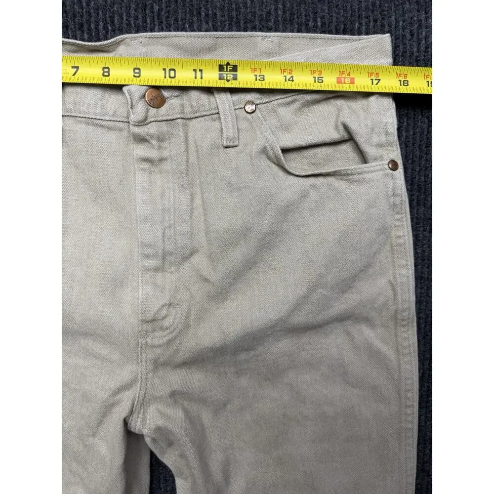 VINTAGE Wrangler Jeans Cowboy Cut 35x34 Tan Straight 936TAN Denim Western